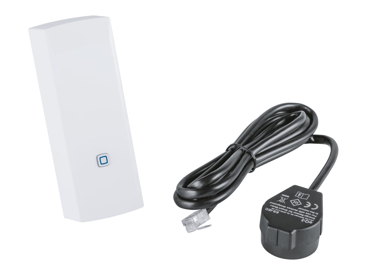 eQ-3 AG Homematic IP HmIP-ESI-IEC, Kabelgebunden, 300 m, 869.4 - 869.65 MHz, Schwarz, Weiß, 39 mm, 29 mm