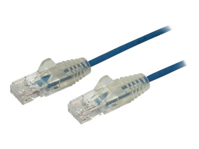StarTech.com 3m Slim LSZH CAT6 Ethernet Cable, 10 Gigabit Snagless RJ45 100W PoE Patch Cord, CAT 6 10GbE UTP Network Cable w/Strain Relief, Blue, ETL, Low Smoke Zero Halogen - Category 6 - 28AWG (N6PAT300CMBLS)