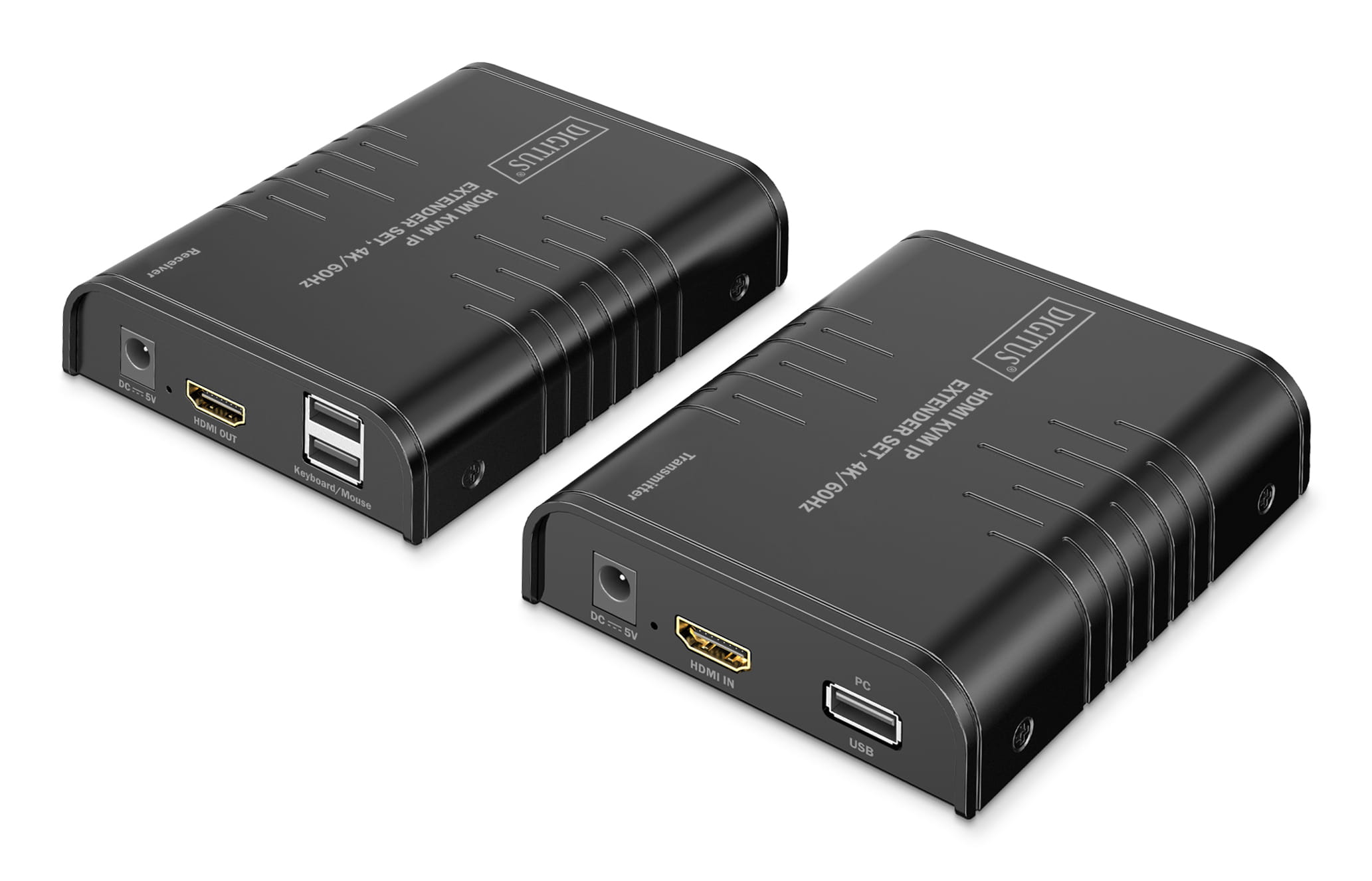 DIGITUS HDMI KVM IP Extender Set, 4K/60Hz