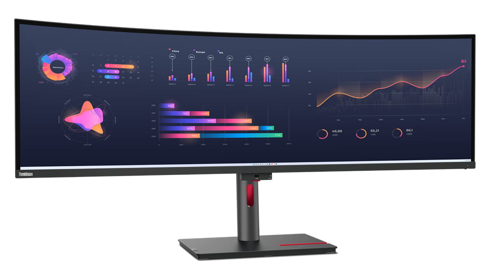 Lenovo ThinkVision P49w-30 - LED-Monitor - gebogen - 124.5 cm (49")