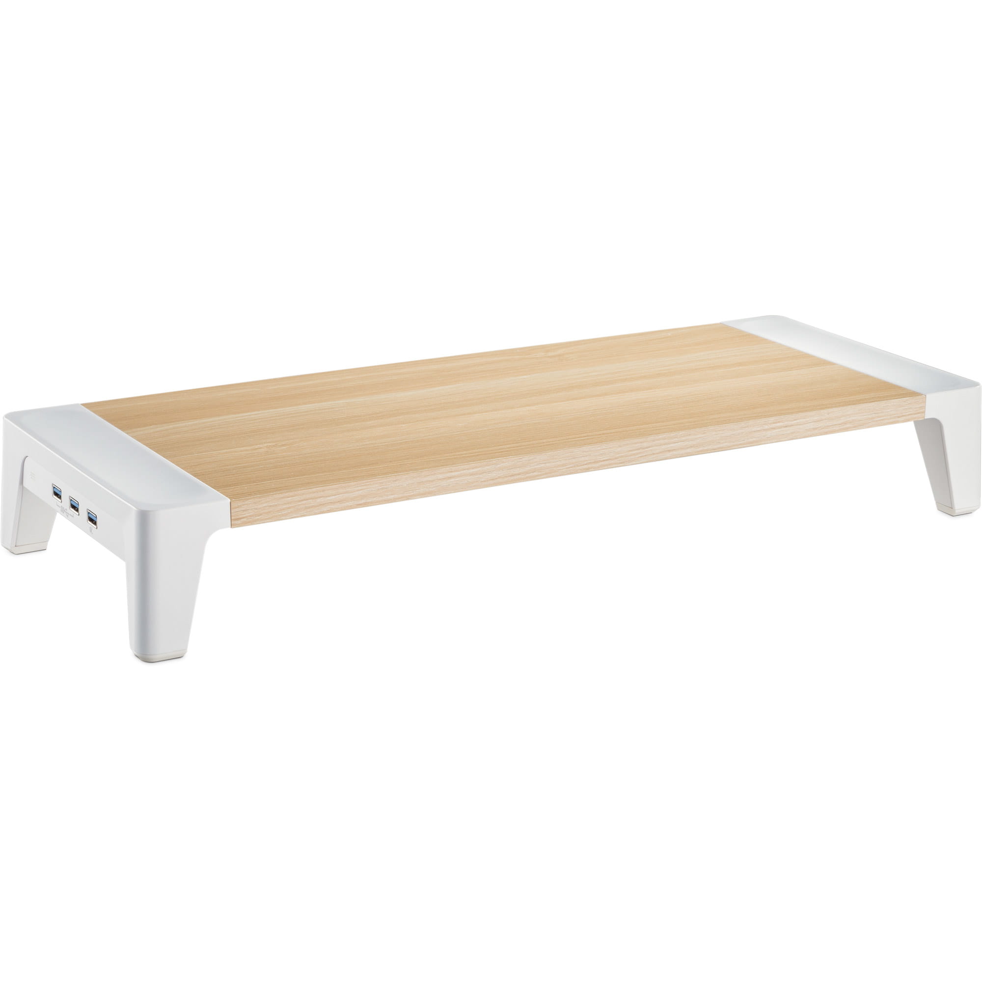 InLine Monitor Podest+ mit 2x USB und QC3 Ladeports - 80mm - max. 15kg
