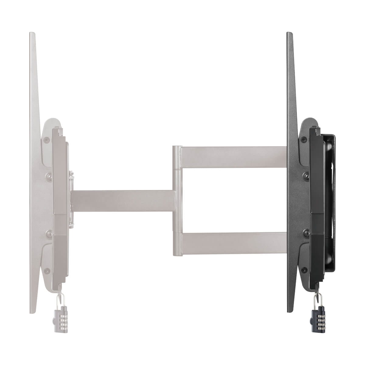 Tripp Eaton Tripp Lite Series Heavy-Duty Full-Motion Security TV Wall Mount for 37" to 80", Flat or Curved, UL Certified - Klammer - für LCD TV - Stahl - Schwarz - Bildschirmgröße: 94-203 cm (37"-80")