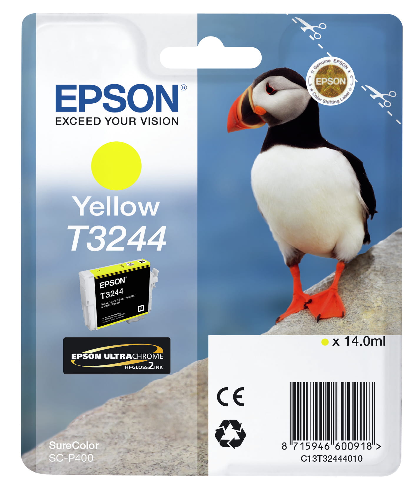 Epson T3244 - 14 ml - Gelb - original - Tintenpatrone