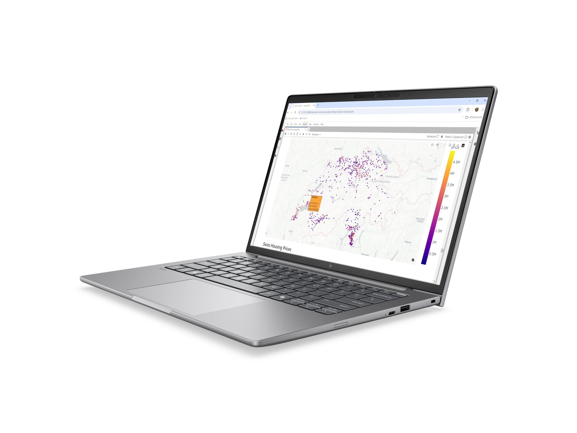 HP ZBook 8 G2a Mobile Workstation - AMD Ryzen AI 7 PRO 450 - Win 11 Pro - Radeon 840M - 64 GB RAM - 1 TB SSD NVMe - 35.6 cm (14")