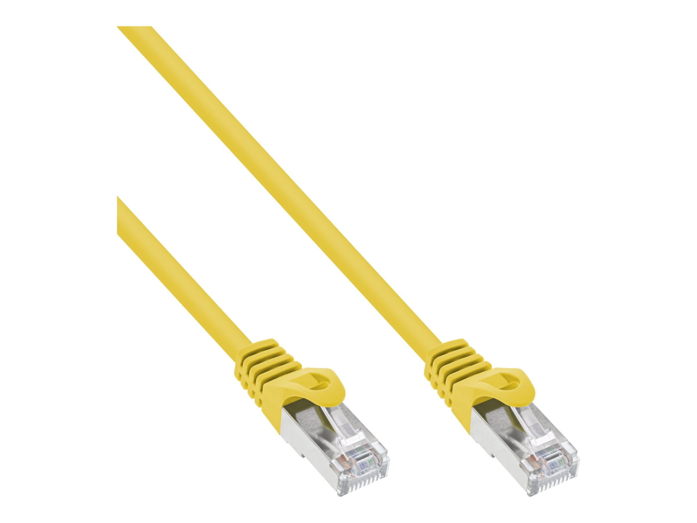 InLine Patchkabel - F/UTP - Cat.5e - gelb - 1m