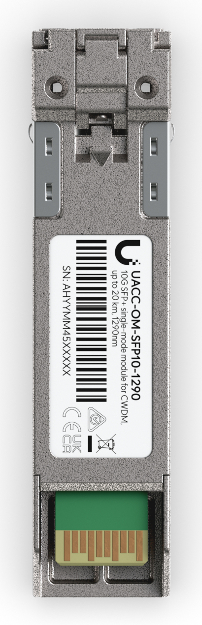 Ubiquiti UACC-OM-SFP10-1290, Faseroptik, 11300 Mbit/s, SFP+, LC (UPC), 20000 m, 1290 nm