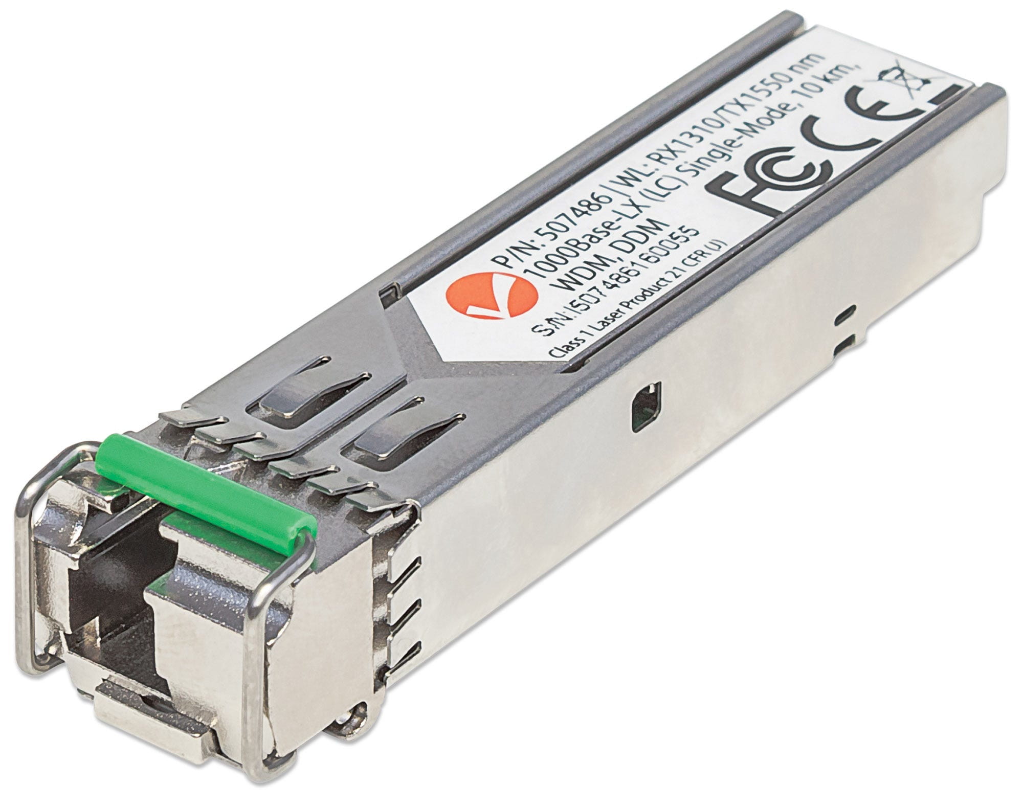 Intellinet Transceiver Module Optical, Gigabit Fiber WDM Bi-Directional SFP, 1000Base-Lx (LC)