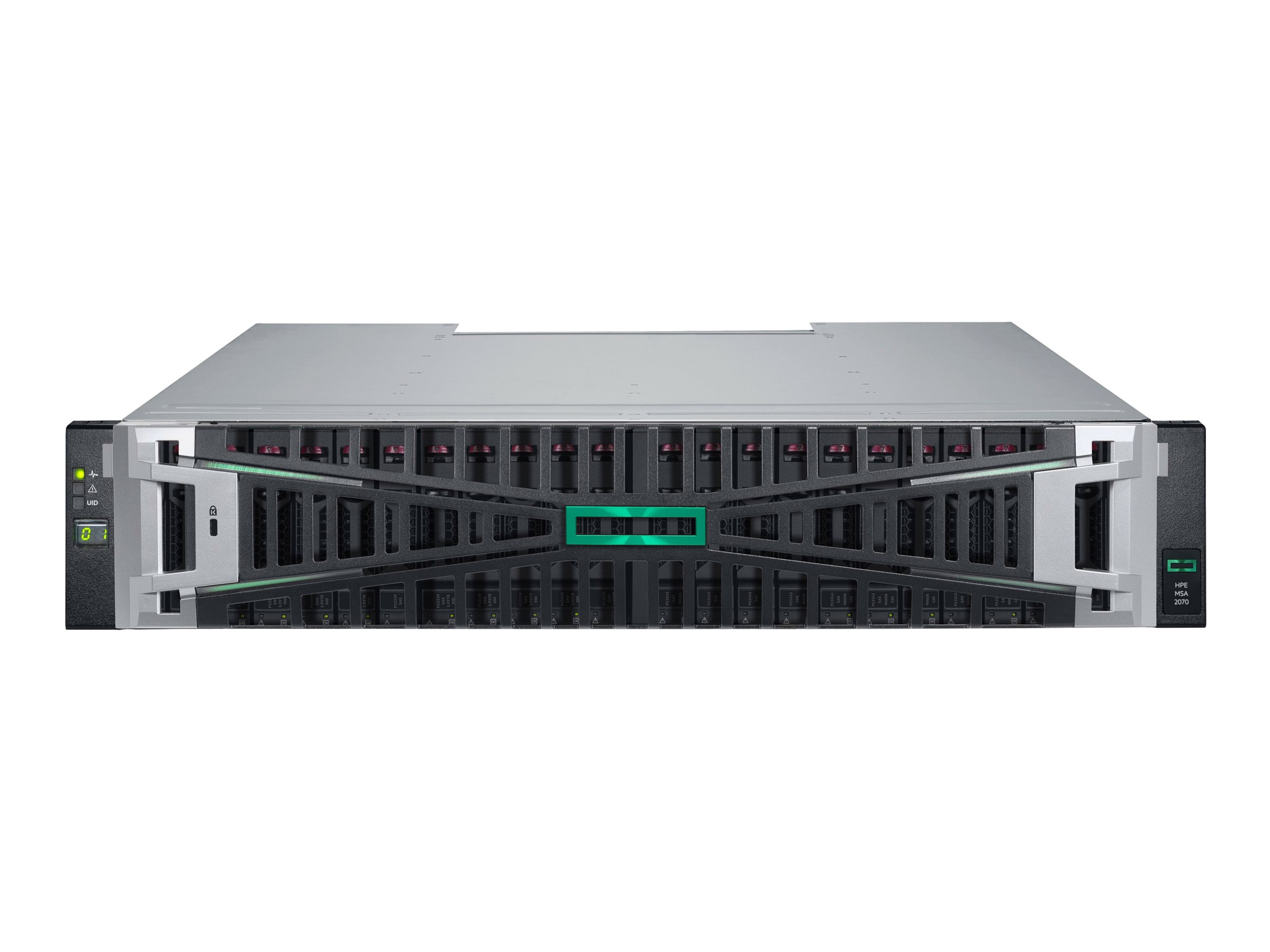 HPE Modular Smart Array 2070 16Gb Fibre Channel SFF Storage - 7th Generation - Solid State Drive Array - 23 TB - 24 Schächte (SAS-3)