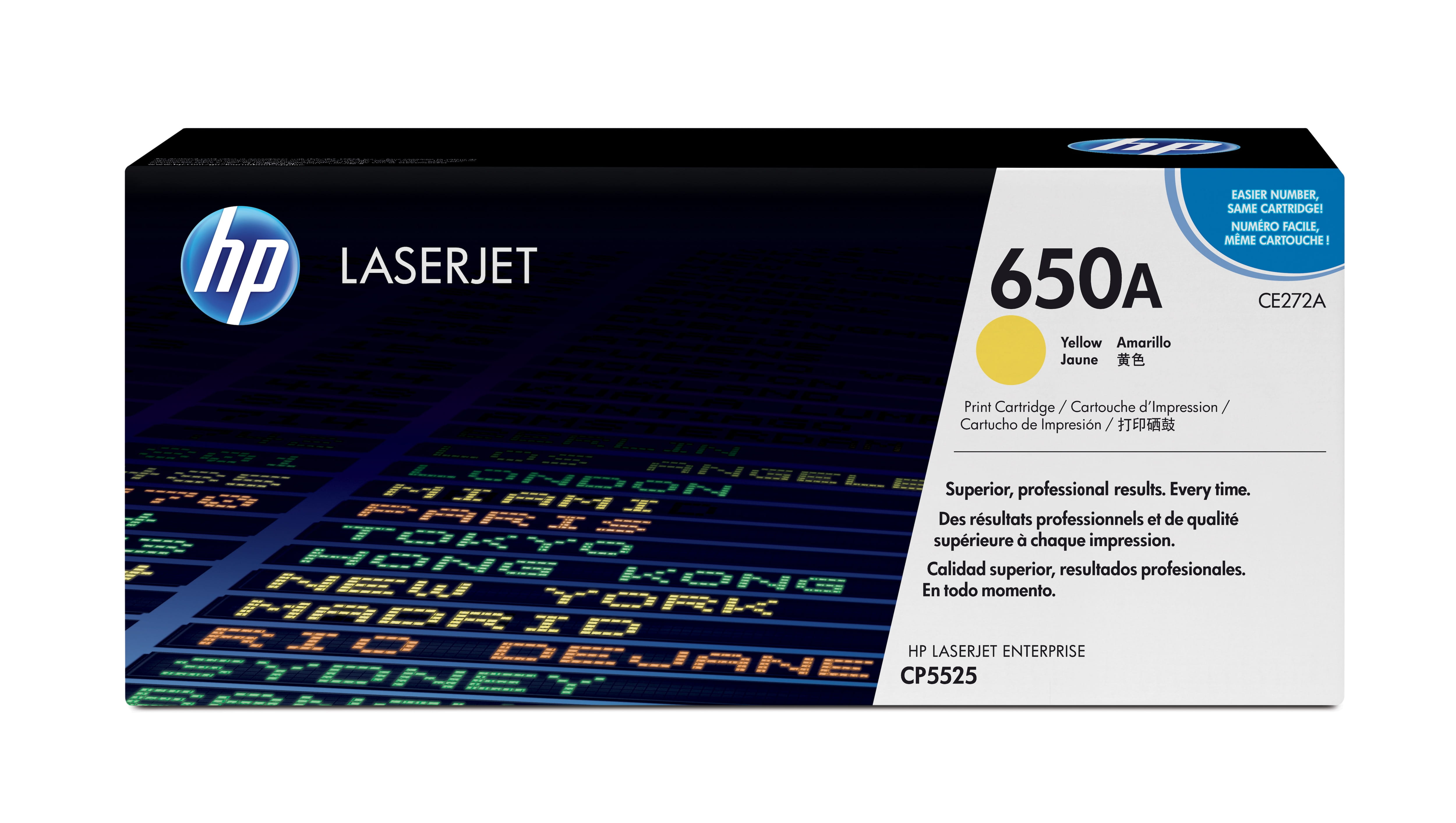 HP 650A - Gelb - original - LaserJet - Tonerpatrone (CE272A)