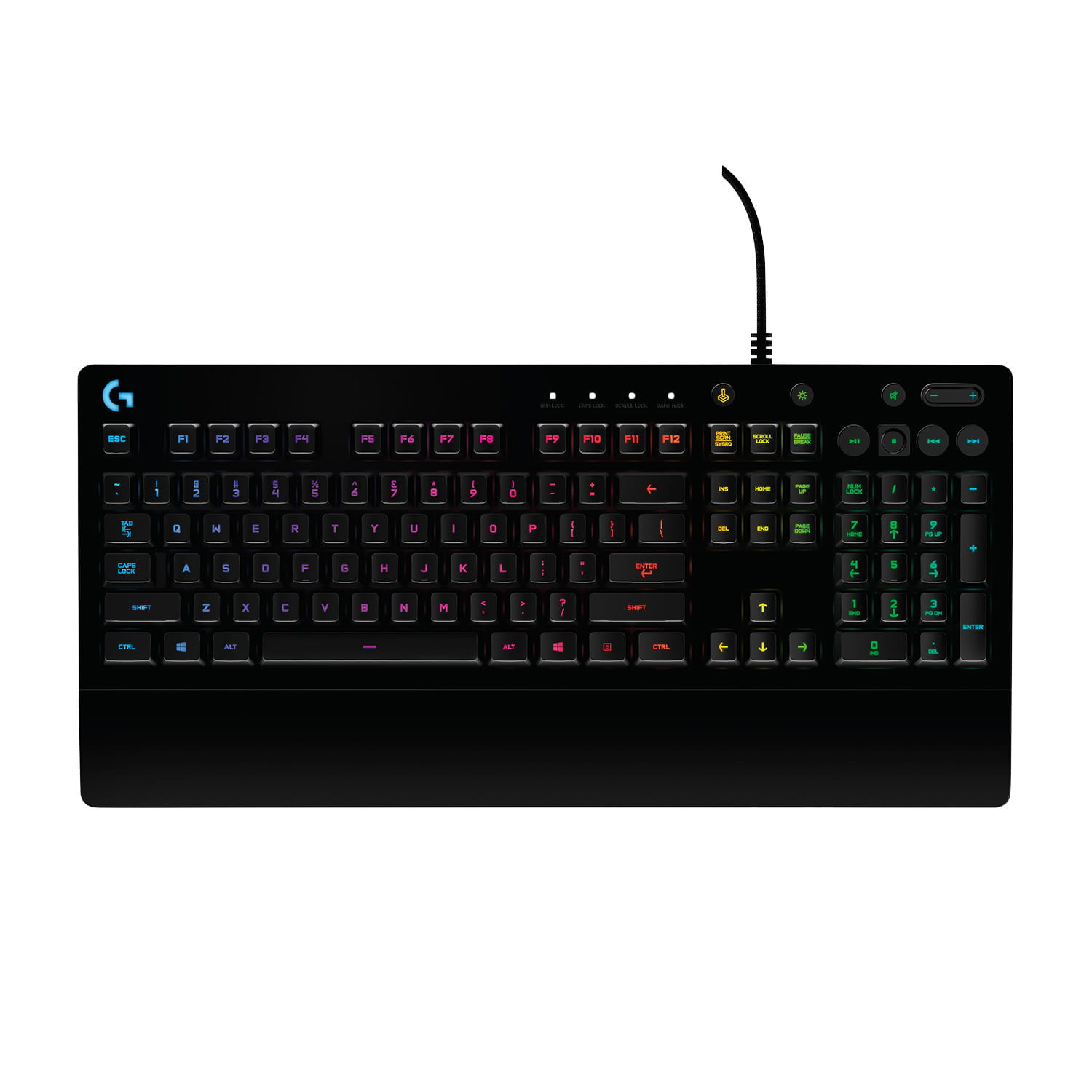 Logitech G G213 Prodigy, Kabelgebunden, USB, Mechanischer Switch, AZERTY, RGB-LED, Schwarz