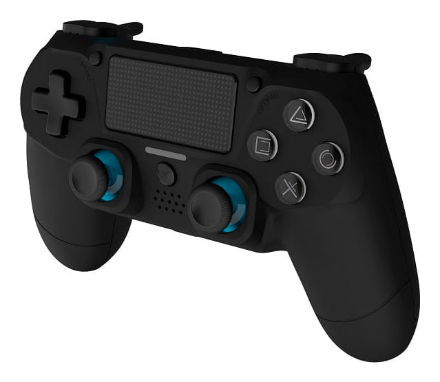 DragonShock Mizar+, Gamepad, PC, PlayStation 4, Android, D-Pad, Home button, Turbo-Taste, Reset-Taste, Schaltfläche Optionen, Schaltfläche Teilen, Analog / Digital, Blau, Kabellos