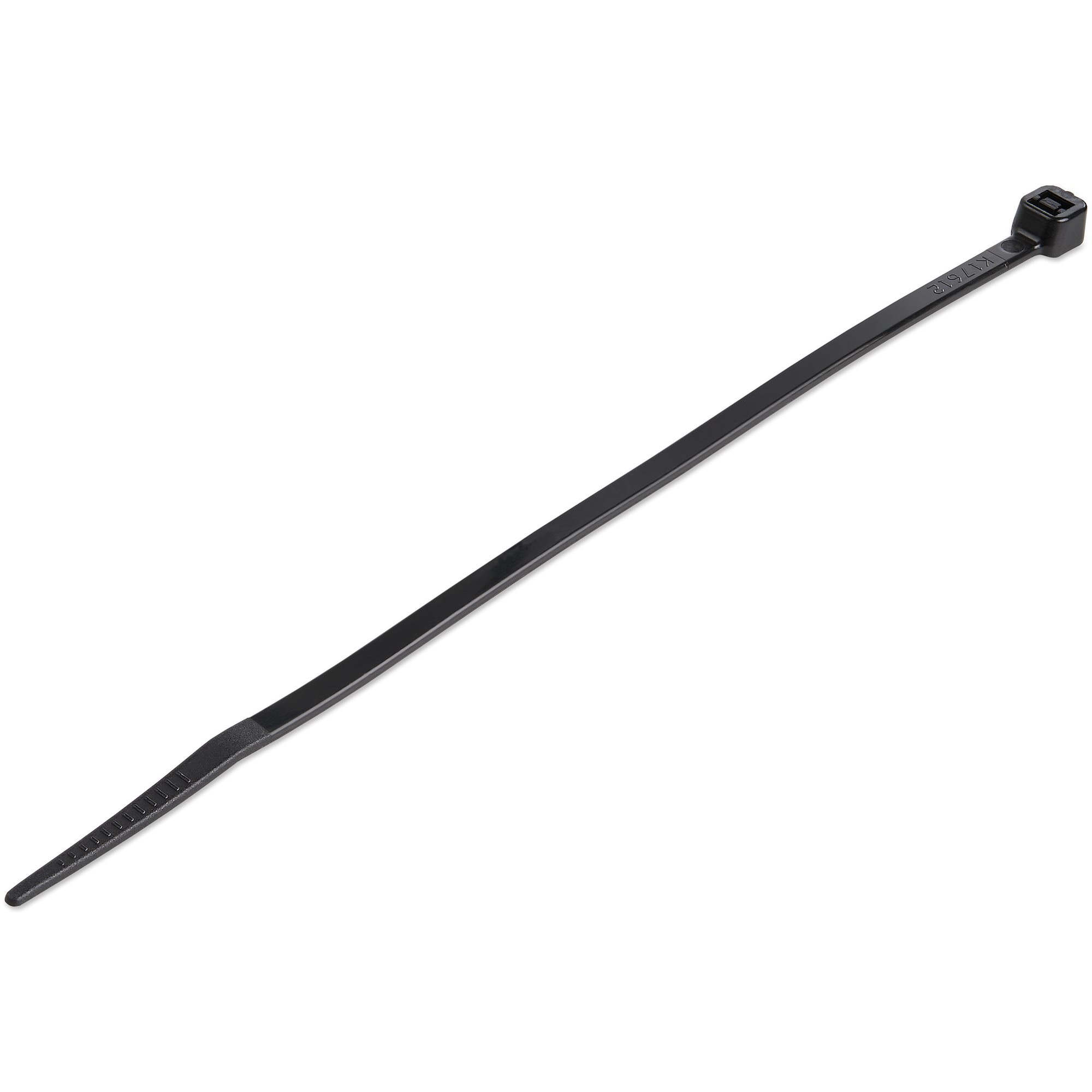 StarTech.com Kabelbinder 150x3 mm - Selbstsichernde Nylon-Kabelbinder mit Gebogener Spitze, Bündeldurchmesser bis zum 39 mm, 18 kg Zugfestigkeit, 94V-2/UL, 100 Stück - Schwarz (CBMZT6B)