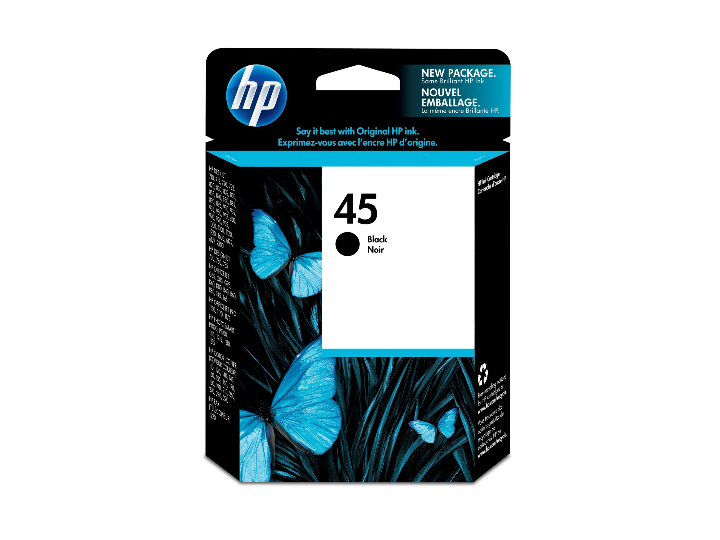 HP 45 Large - 42 ml - Groß - Schwarz - original