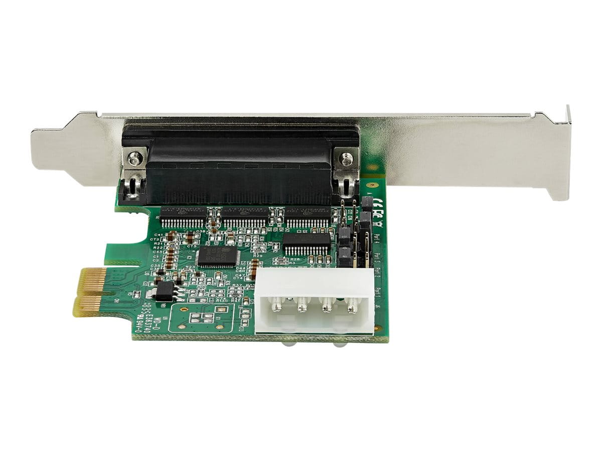 StarTech.com Startech 4 Port Serielle PCI Express RS232 Adapter Karte - PCIe RS232 Serielle Host Controller Karte - PCIe auf Serielle DB9 Karte - 16950 UART - Erweiterungskarte - Windows & Linux (PEX4S953)