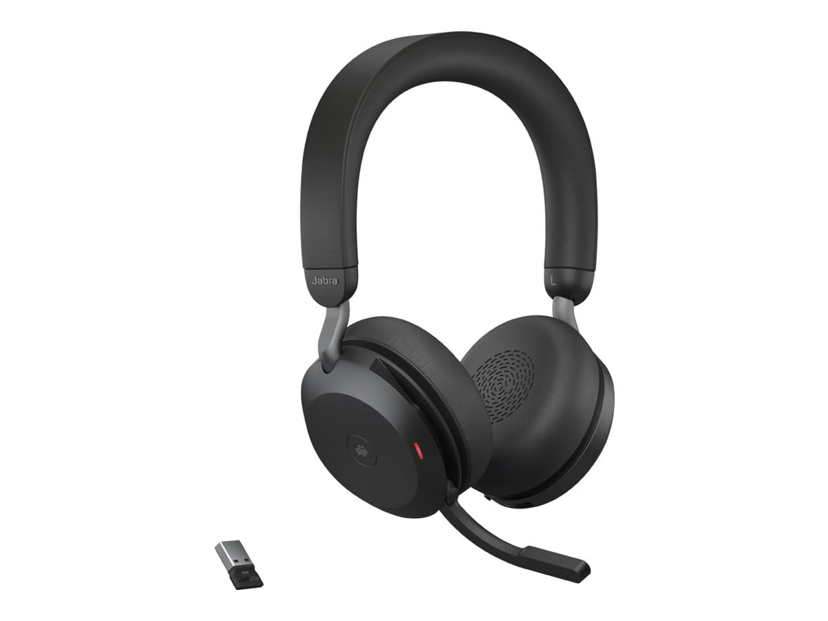 Jabra Evolve2 75 Link 380/390a MS Stereo black Ladestation