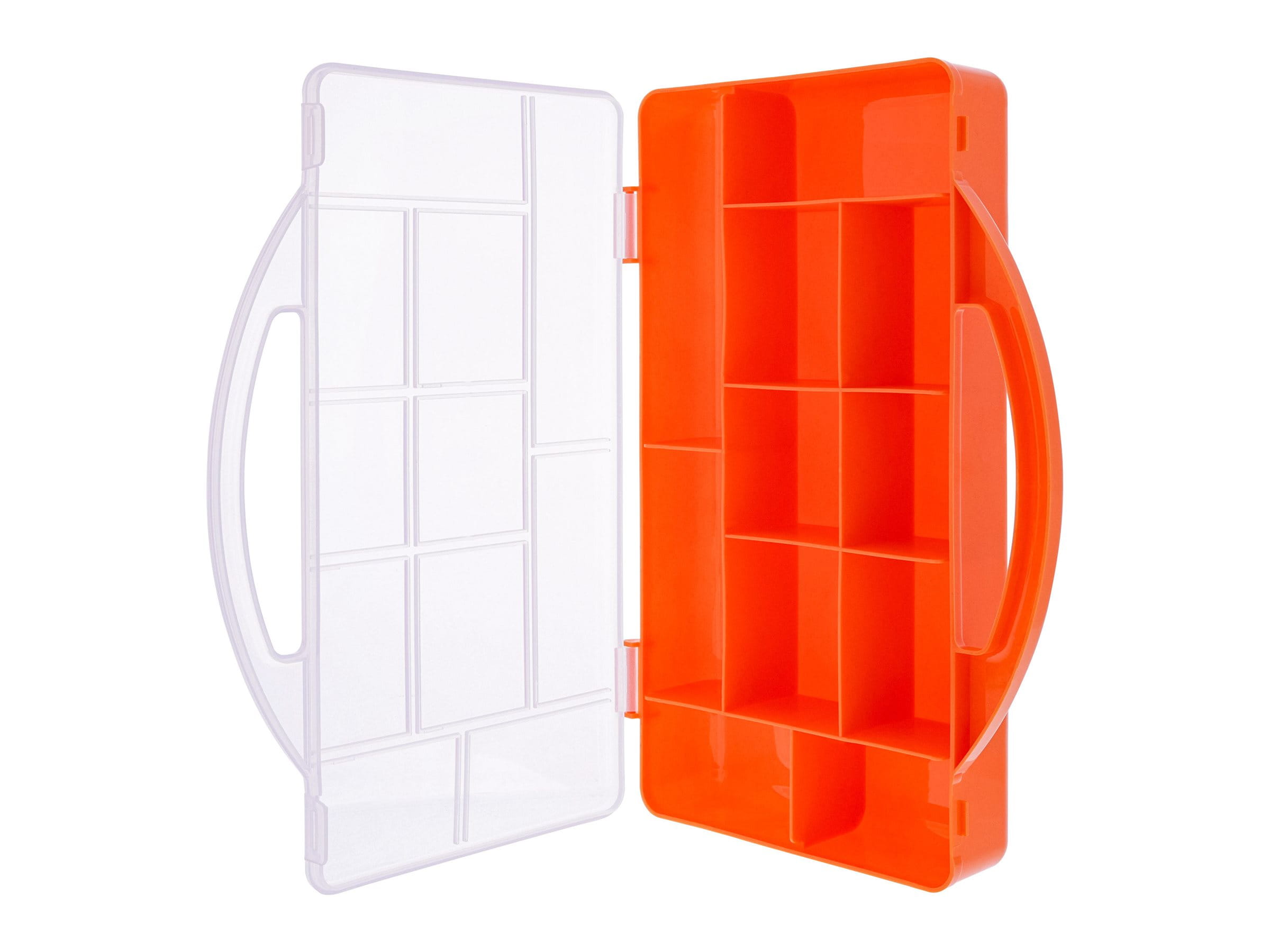 InLine Kleinteilebox - 11 Fächer - Abmessungen: 271x186x40mm - orange