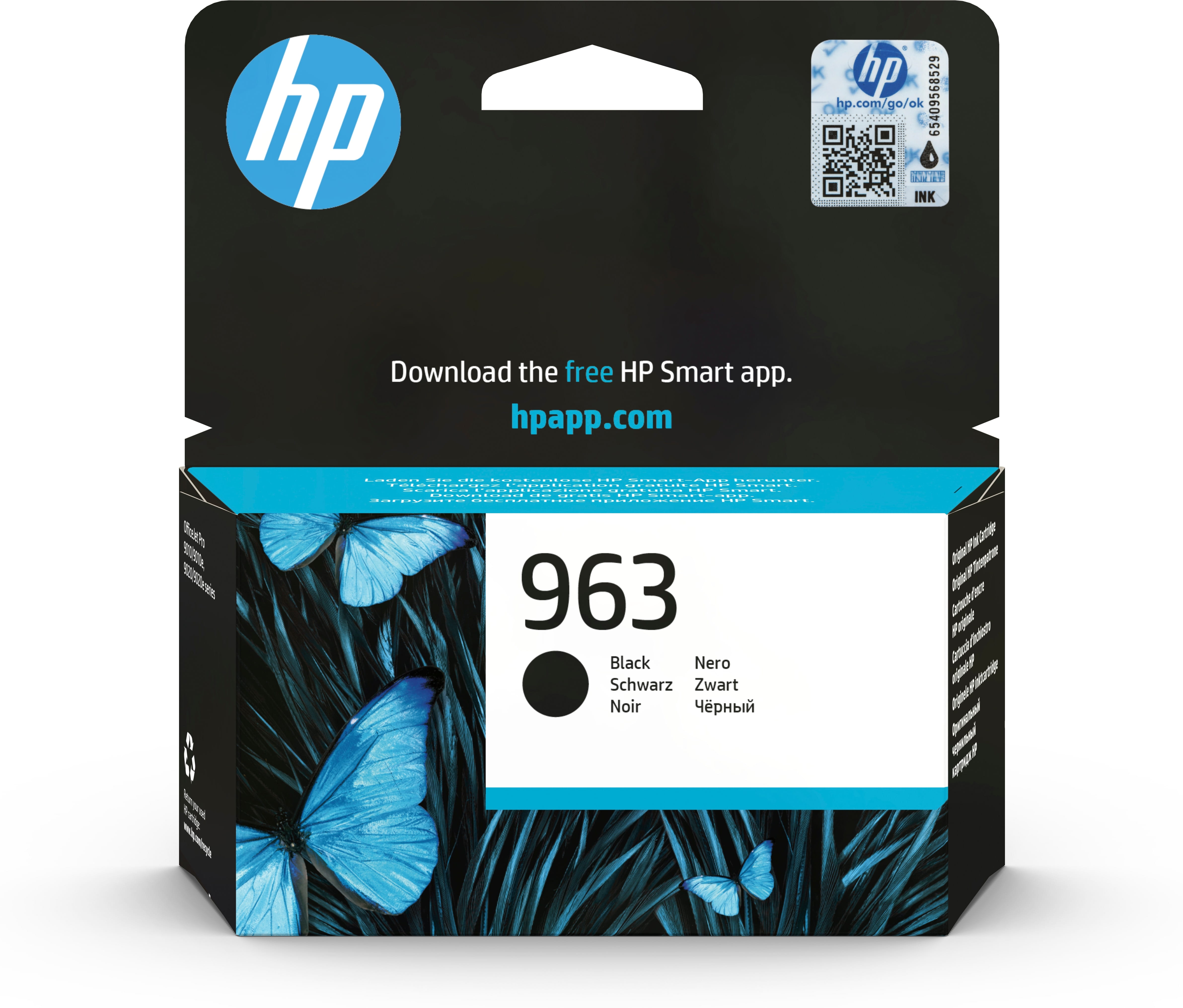 HP 963 - 24.09 ml - Schwarz - original - Tintenpatrone