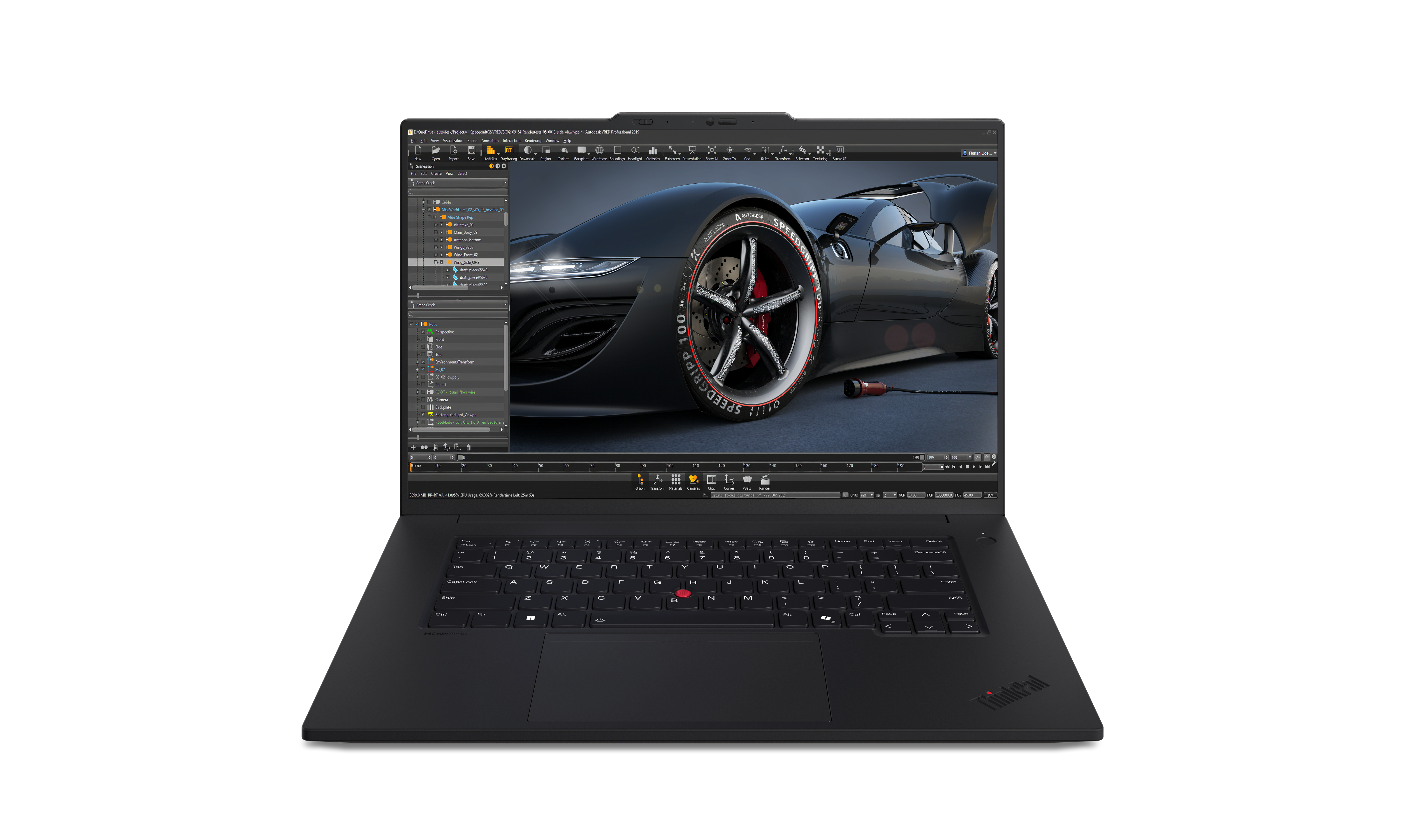 Lenovo ThinkPad P1 Gen 7 21KV - Intel Core Ultra 9 185H / 2.3 GHz - Intel Evo vPro Enterprise Platform - Win 11 Pro - RTX 2000 Ada - 64 GB RAM - 1 TB SSD NVMe, Performance - 40.6 cm (16")