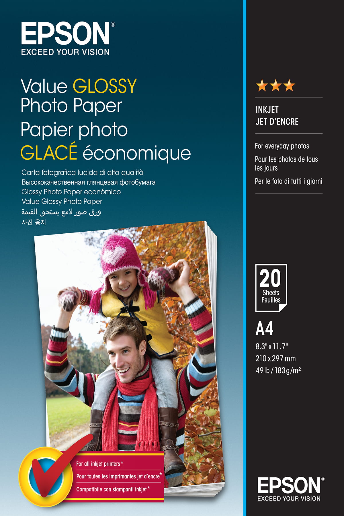 Epson Value - Glänzend - A4 (210 x 297 mm) - 183 g/m²