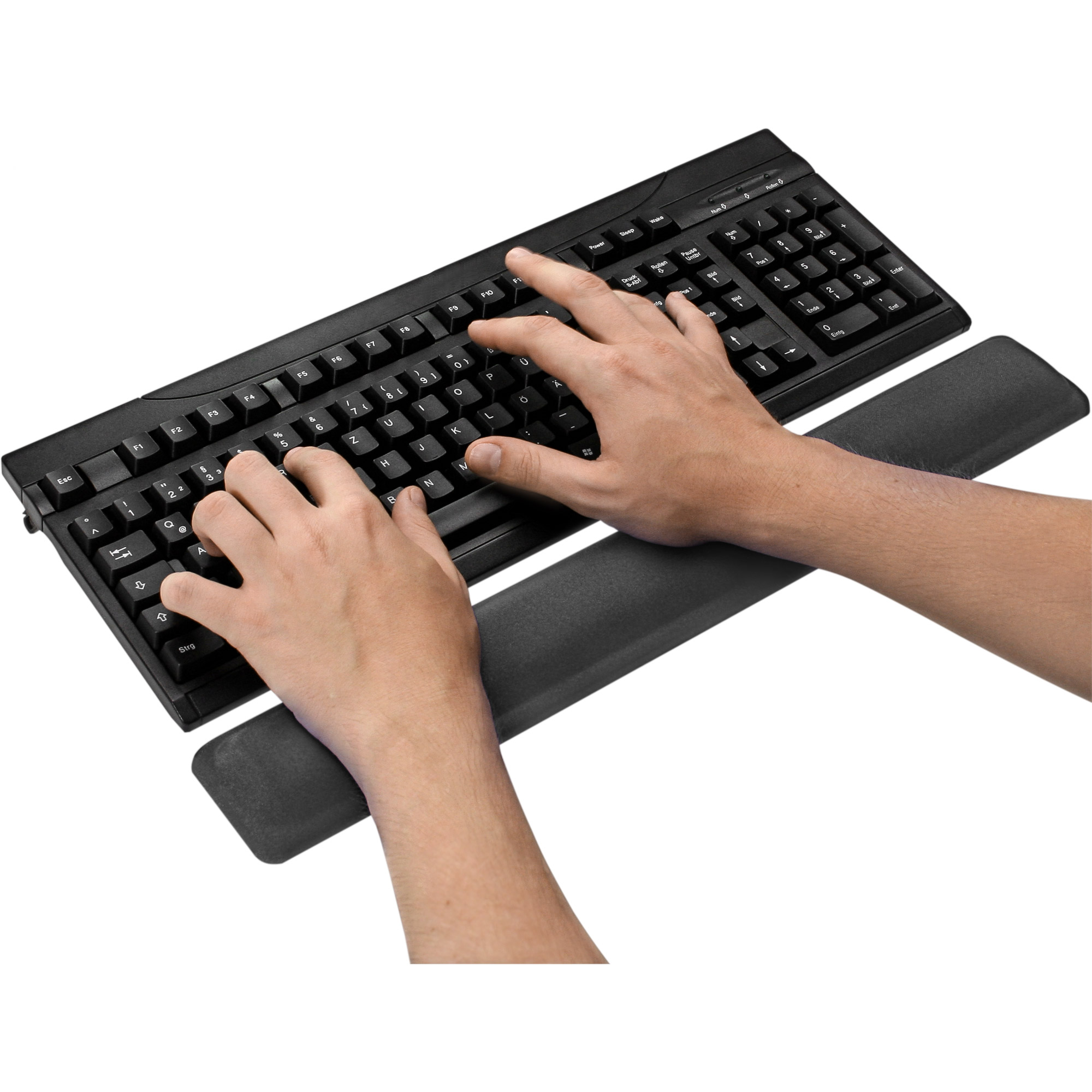 InLine Tastatur-Pad - Gel Handballenauflage - 464x60x23mm - schwarz