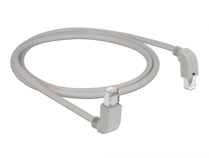 Delock Patch-Kabel - RJ-45 (M) nach oben gewinkelt zu RJ-45 (M)