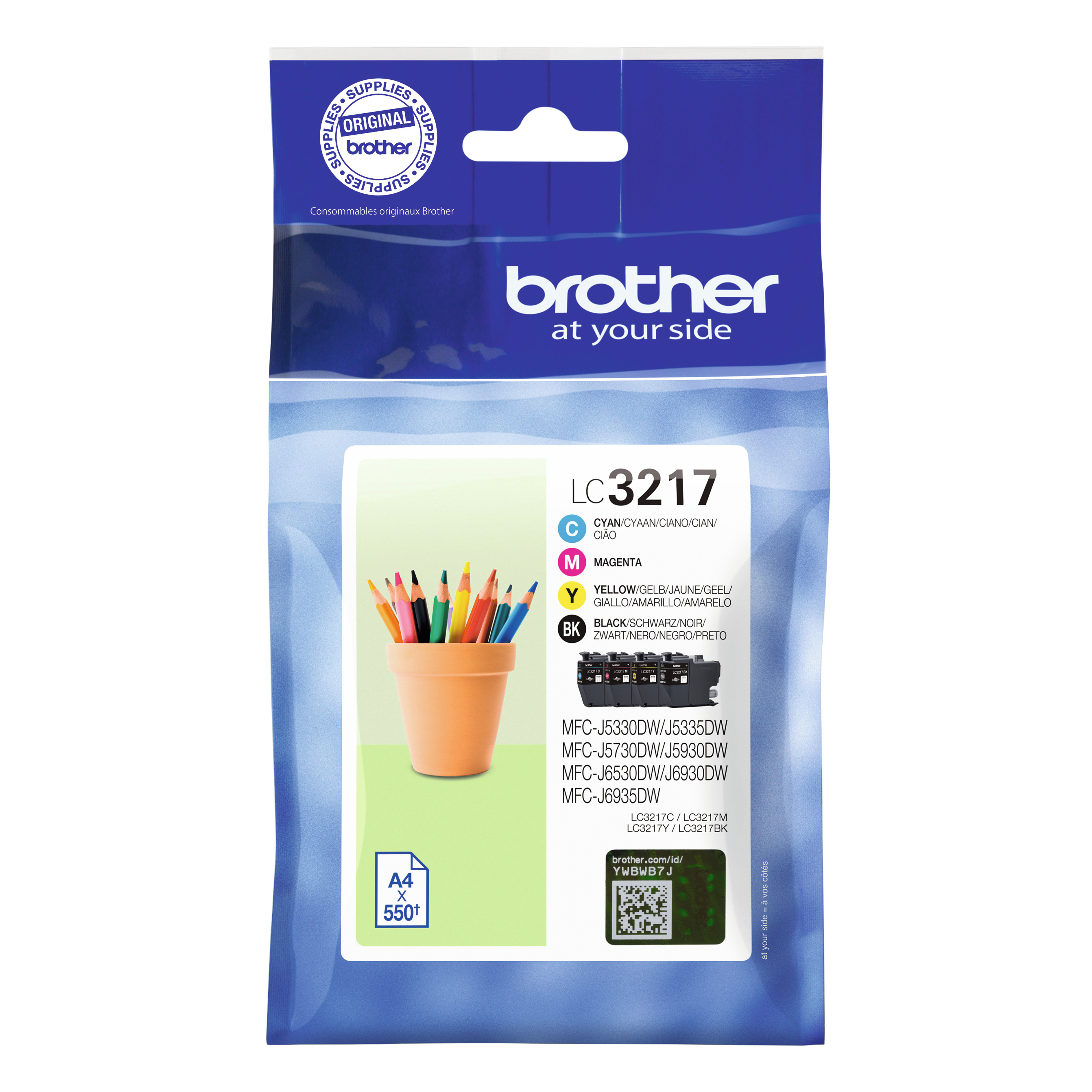 Brother LC3217 Value Pack - 4er-Pack - Schwarz