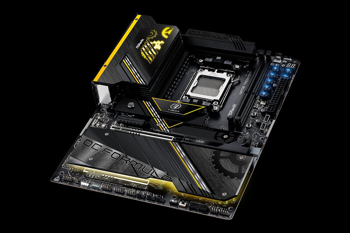 ASRock X870E Taichi OCF - Motherboard - ATX - Socket AM5 - AMD X870E Chipsatz - USB-C 3.2 Gen 2x2, USB 3.2 Gen 1, USB 3.2 Gen 2, USB-C 3.2 Gen2, USB4 - 5 Gigabit Ethernet, Wi-Fi 7, Bluetooth - Onboard-Grafik (CPU erforderlich)