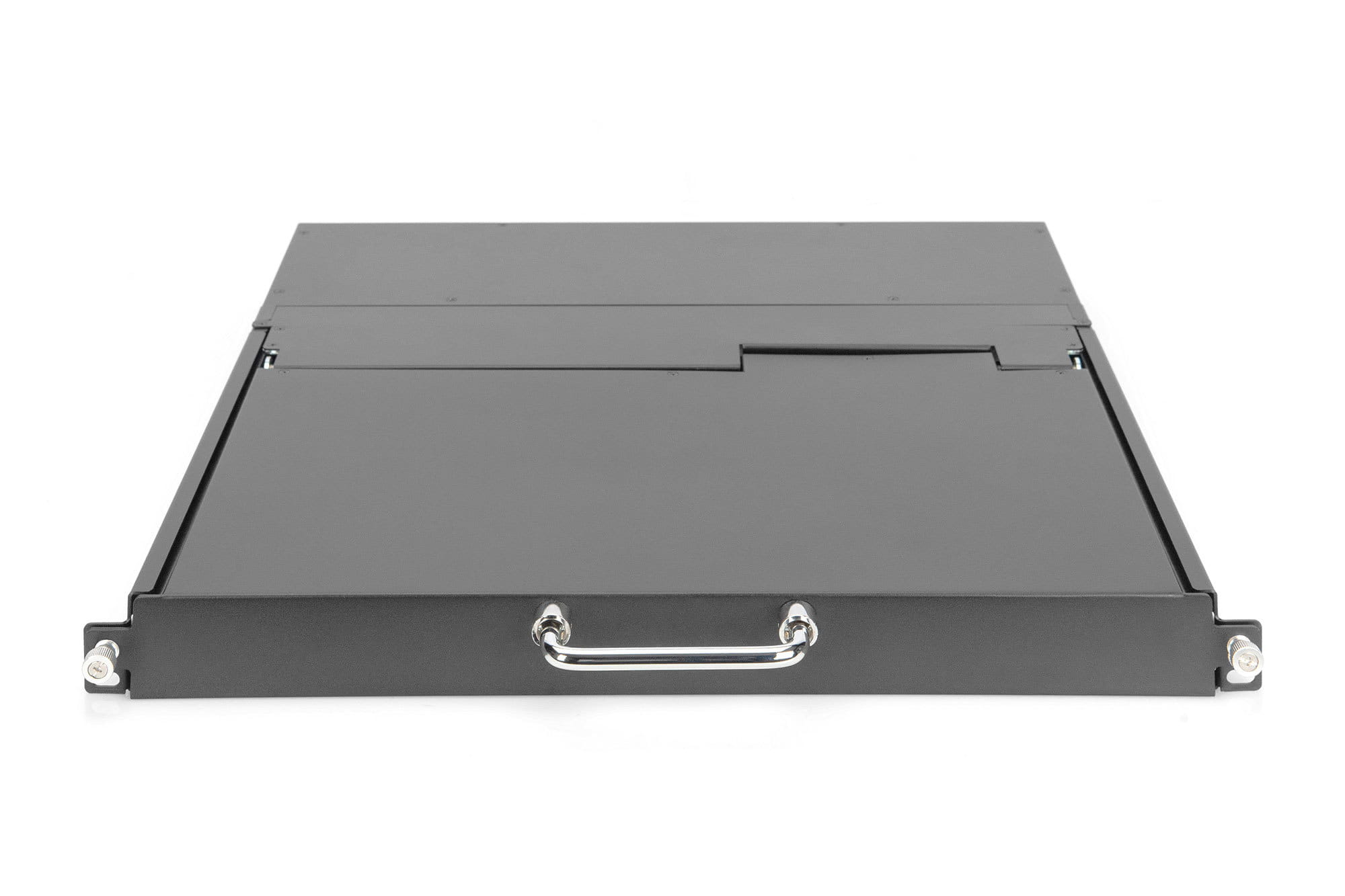 DIGITUS Modulare HD LCD KVM Konsole mit 17" TFT, 8-Port VGA KVM Anschluss, Touchpad, deutsches Tastaturlayout
