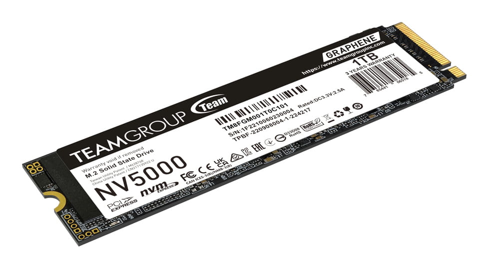 Team Group NV5000 - SSD - 1 TB - intern - M.2 2280 - PCIe 4.0 x4 (NVMe)