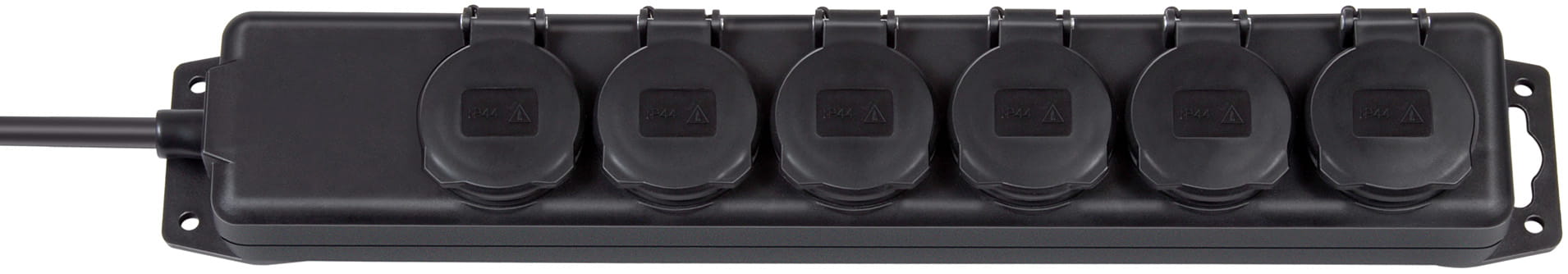 Brennenstuhl Extension socket IP44 6-way black
