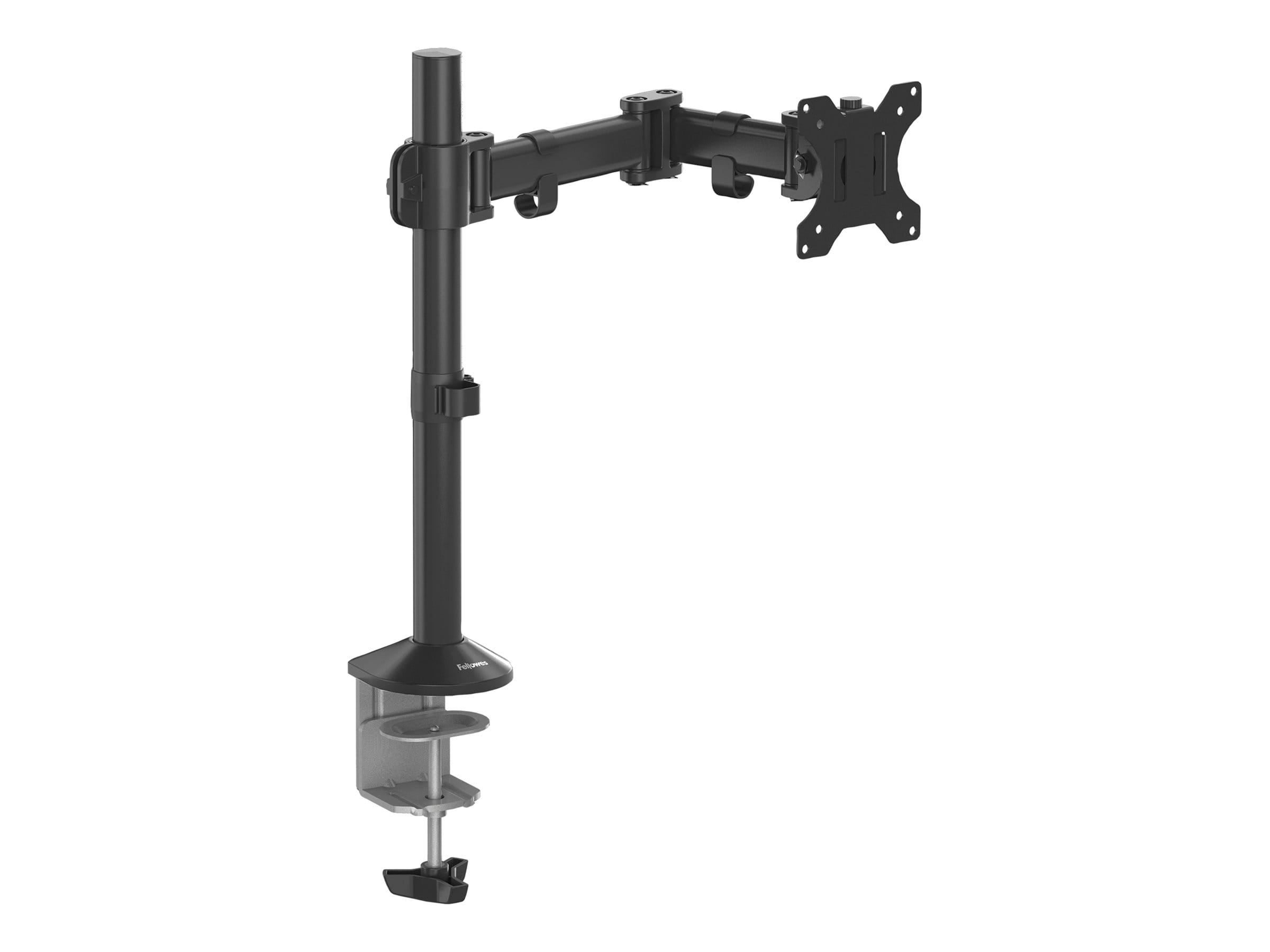 Fellowes Reflex Single Monitor Arm - Befestigungskit - einstellbarer Arm - für Monitor - Metall - Schwarz, RAL 9017 - Bildschirmgröße: up to 81.28 cm (bis zu 32 Zoll)