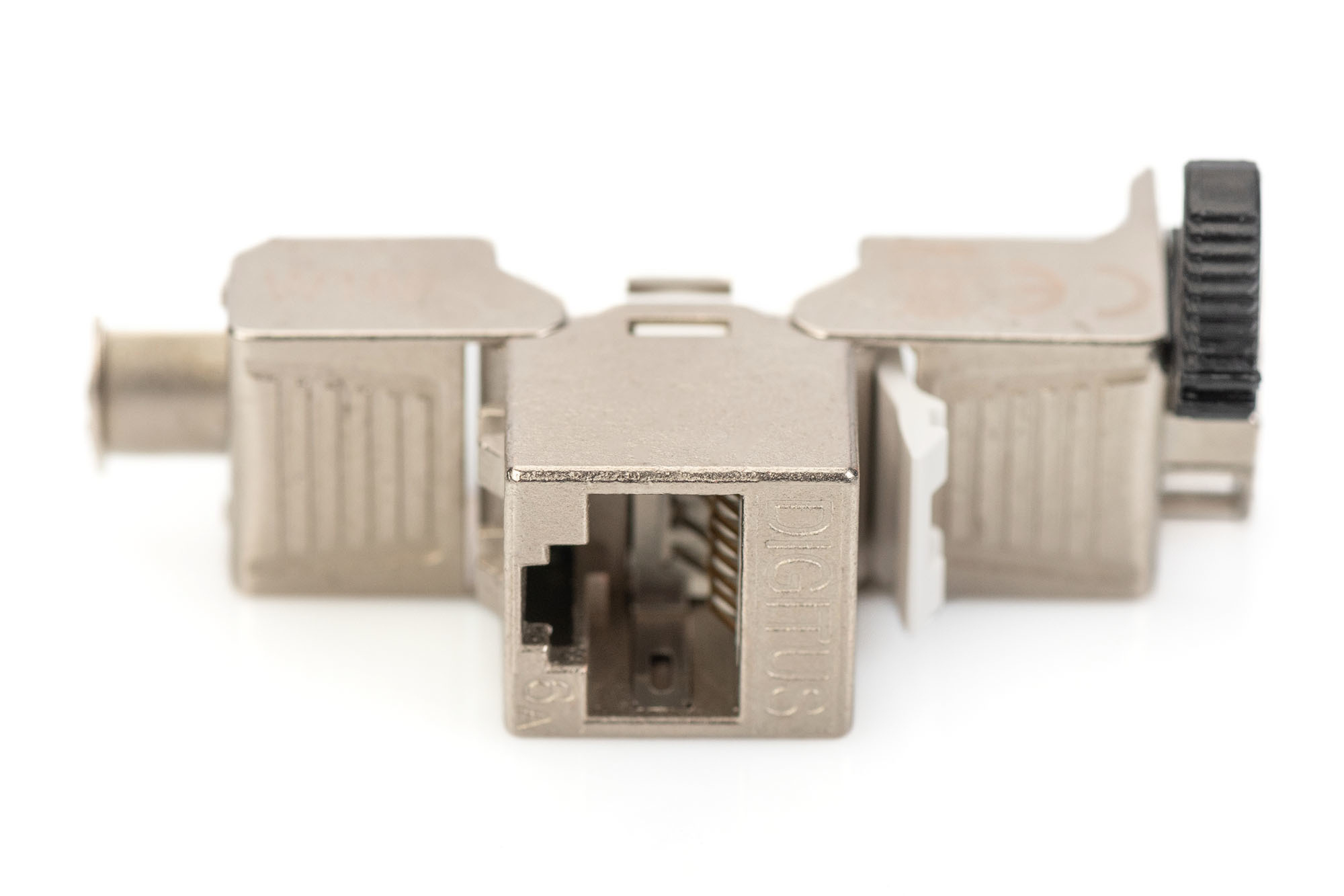 DIGITUS CAT 6A Keystone Modul, geschirmt mit intelligentem Kabelmanager - 8 Stk.