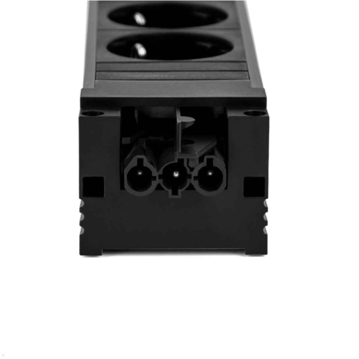 Bachmann STEP BASE - Steckdosenleiste - Wechselstrom 250 V - Eingabe, Eingang GST18i3 - Ausgangsanschlüsse: 3 (power CEE 7/3)