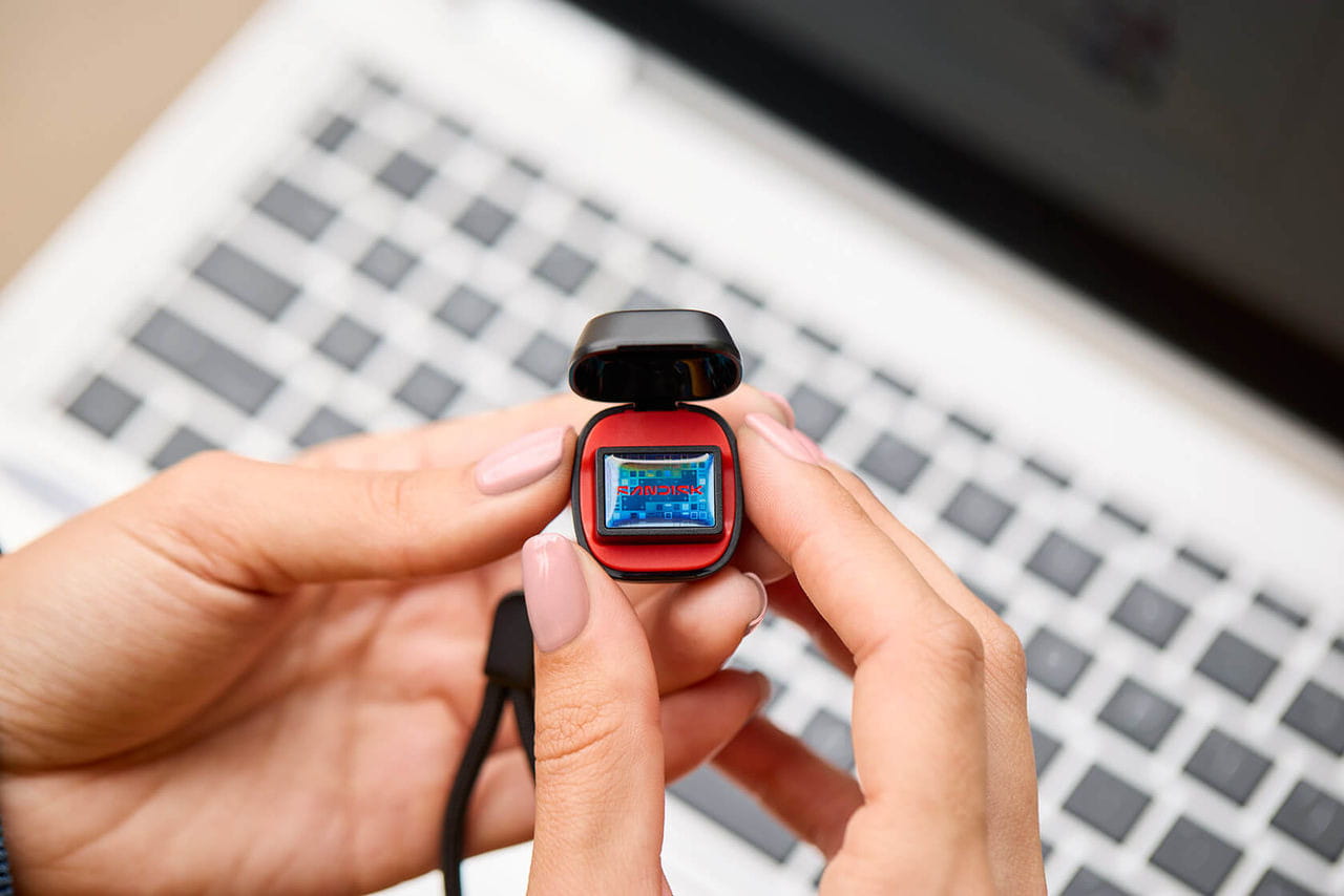 SanDisk Extreme Fit, 256 GB, USB Typ-C, 3.2 Gen 1 (3.1 Gen 1), 400 MB/s, Ohne Deckel, Schwarz
