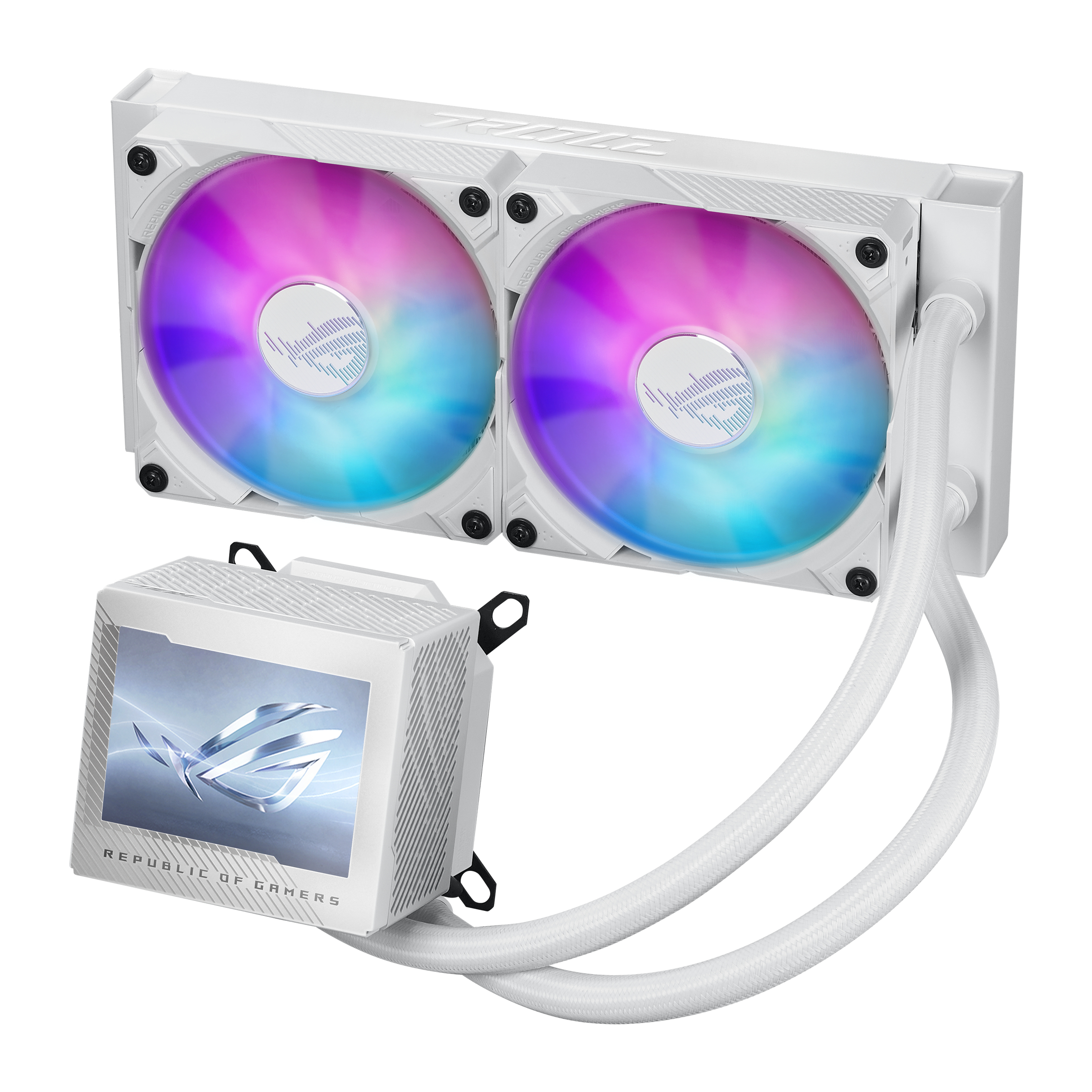 ASUS ROG RYUJIN III 240 ARGB - White Edition - Prozessor-Flüssigkeitskühlsystem - Kühlergröße: 240 mm - (für: LGA1700, LGA1200, LGA115x Socket, AM4, AM5)