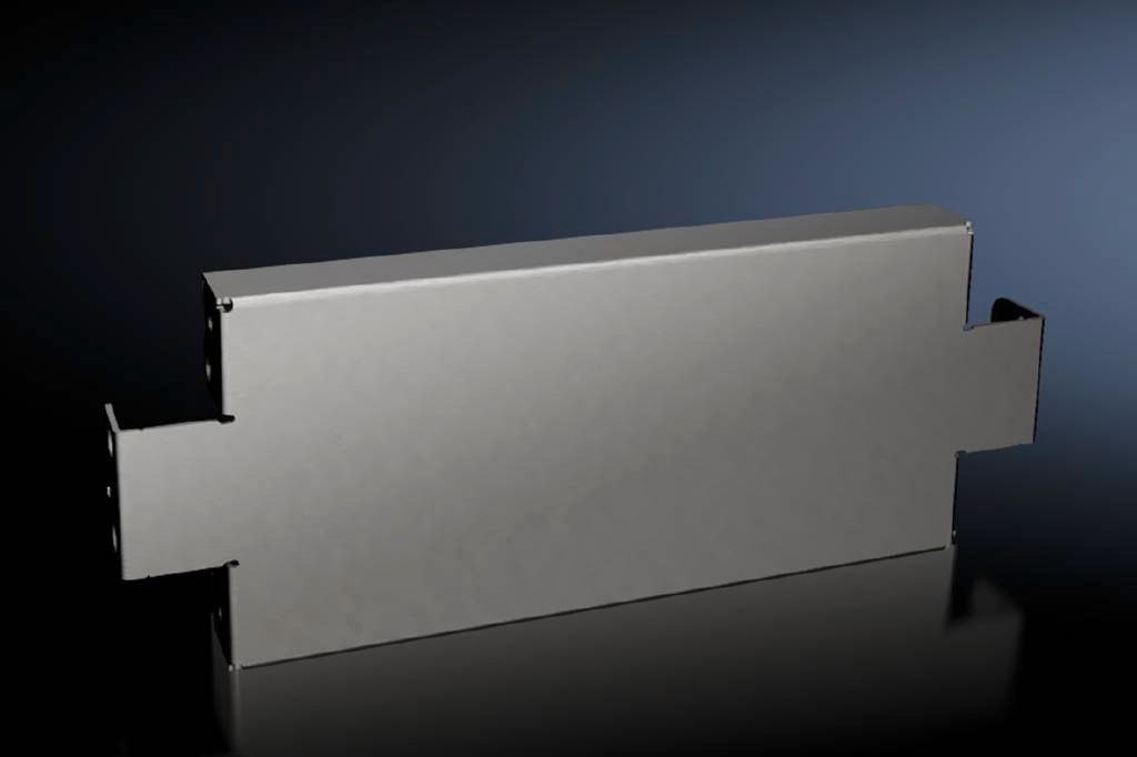 Rittal VX 8620.070, Verkleidungsteil, Grau, Edelstahl, 100 mm, 2 Stück(e), 1,59 kg