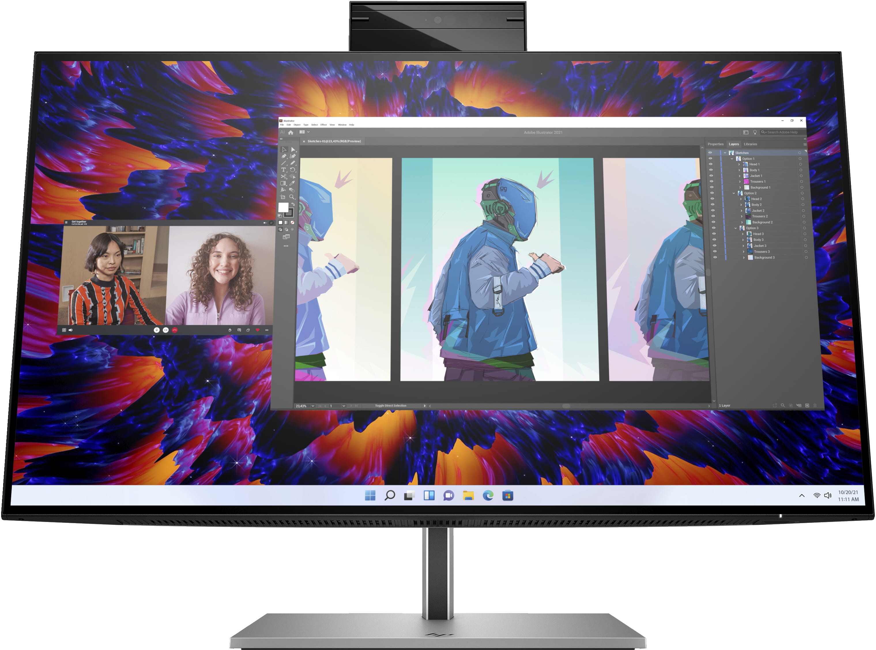 HP Z24m G3 - LED-Monitor - 60.5 cm (23.8") - 2560 x 1440 QHD @ 90 Hz