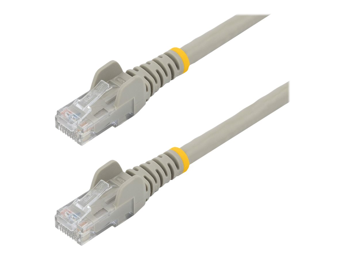 StarTech.com 50cm CAT6 Ethernet Cable, 10 Gigabit Snagless RJ45 650MHz 100W PoE Patch Cord, CAT 6 10GbE UTP Network Cable w/Strain Relief, Grey, Wiring is UL Certified/TIA - Category 6 - 24AWG (N6PATC50CMGR)