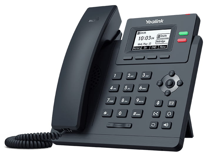 Yealink SIP-T31G, IP-Telefon, Grau, Kabelgebundenes Mobilteil, Tisch/Wand, 2 Zeilen, 1000 Eintragungen