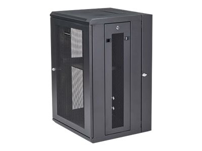 StarTech.com 18U 19" Wall Mount Network Cabinet, 16" Deep Hinged Locking IT Network Switch Depth Enclosure, Assembled Vented Computer Equipment Data Rack with Shelf & Flexible Side Panels - 18U Vented Cabinet (RK1820WALHM) StarTech.com 18U 19" Wall Mount Network Cabinet, 16" Deep Hinged Locking IT Network Switch Depth Enclosure, Assembled Vented Computer Equipment Data Rack with Shelf & Flexible Side Panels - 18U Vented Cabinet (RK1820WALHM)