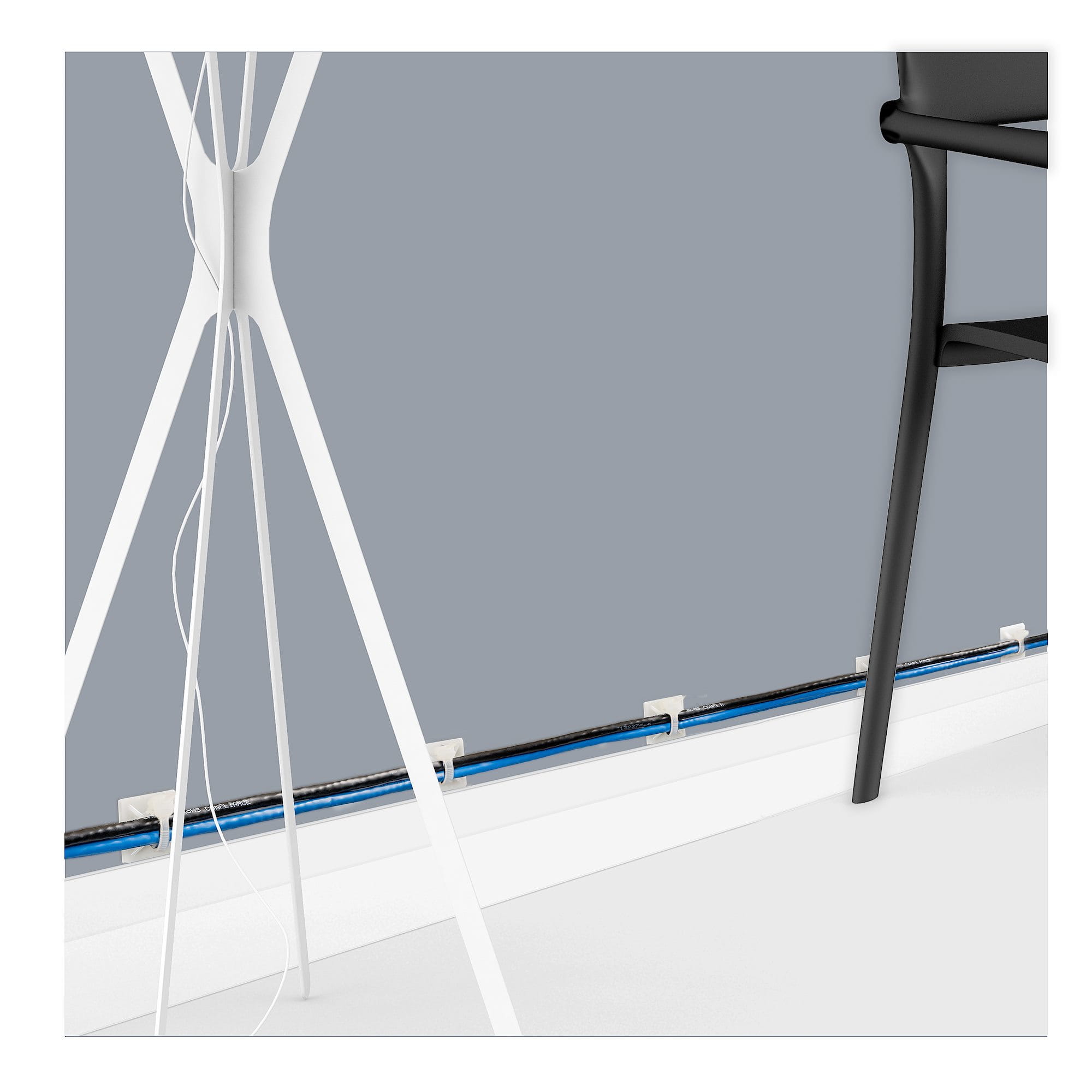 StarTech.com 100 Stück Selbstklebende Kabelbinderhalterungen - Groß - Kabelbinderhalterung - weiß - TAA-konform (Packung mit 100)