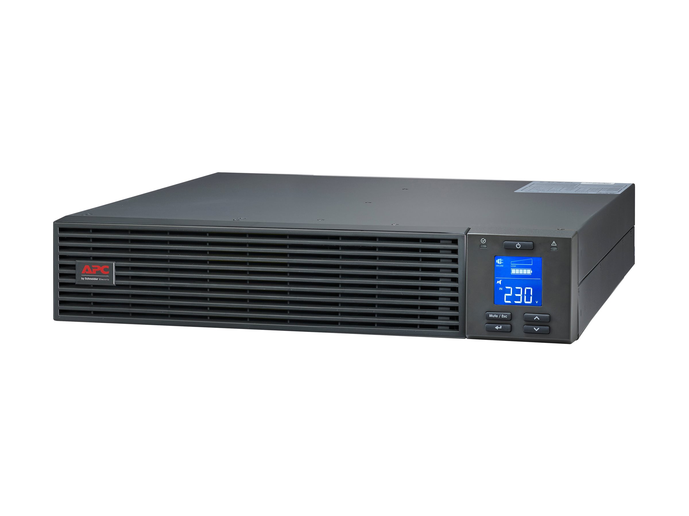 APC Easy UPS SRV SRV1KRIRK - USV (Rack - einbaufähig) - Wechselstrom 220/230/240 V - 800 Watt - 1000 VA - 9 Ah - USB, RS-232 - Ausgangsanschlüsse: 3 - 2U - 48.3 cm (19") - Online-USV