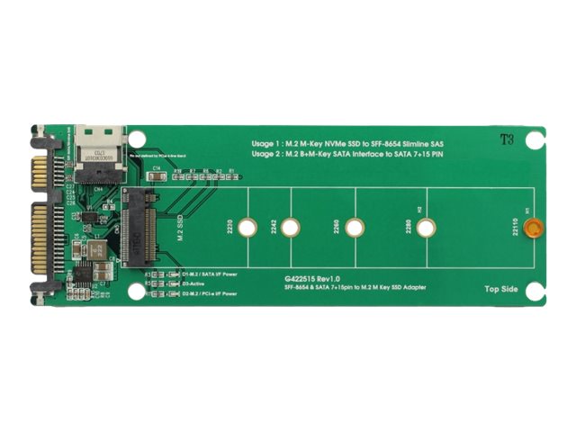 Delock U.2 SFF-8654 or SATA Converter to 1 x