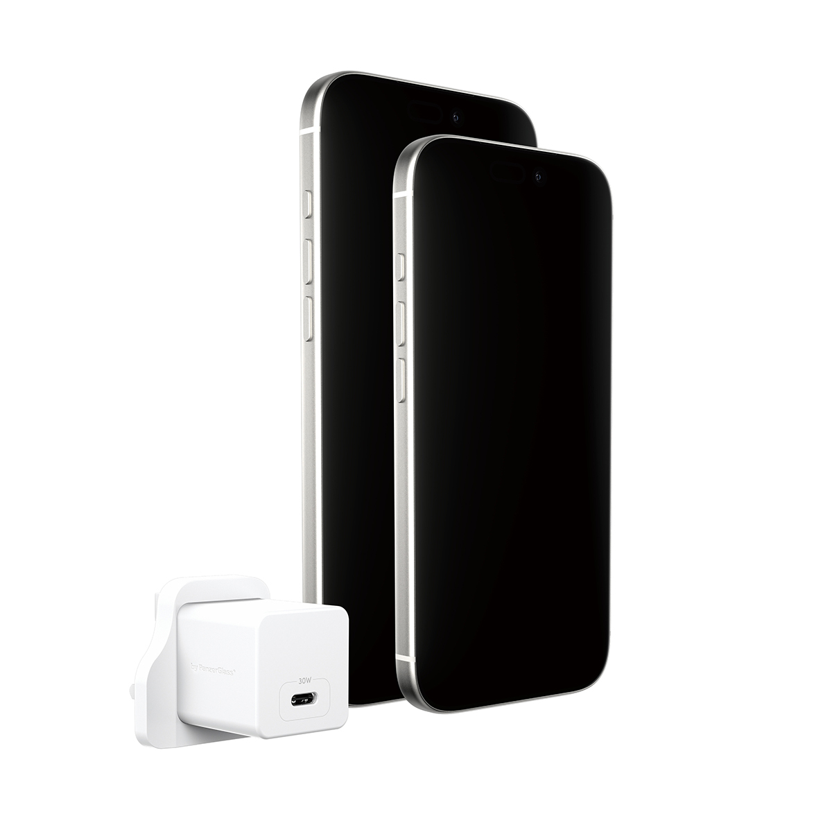 PanzerGlass empower™ by ® Turbo 30W Ladegarät Single USB-C | UK Anschluss | Silber Weiß, Weiß
