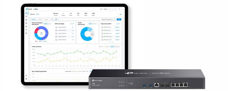 TP-LINK Omada Dashboard mit Switch