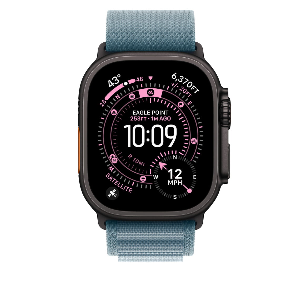 Apple Loop für Smartwatch - 49 mm, schwarze
