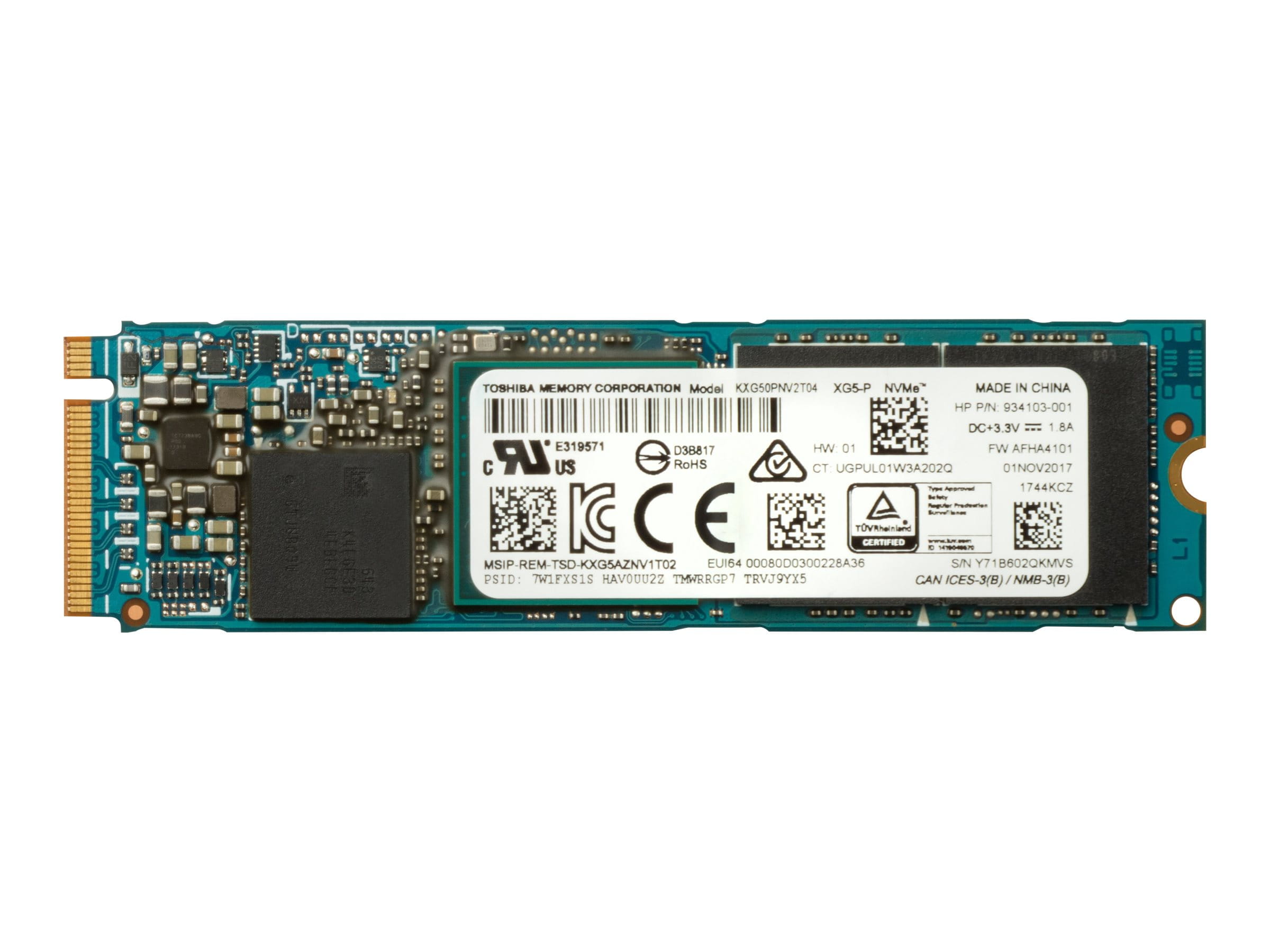 HP Z Turbo Drive Quad Pro - SSD - 2 TB (2 x 1 TB M.2) - intern - PCIe-Karte (PCIe-Karte)