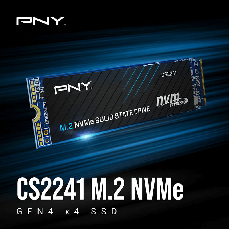 PNY CS2241 - SSD - 1 TB - intern - M.2 2280 - PCIe 4.0 x4 (NVMe)