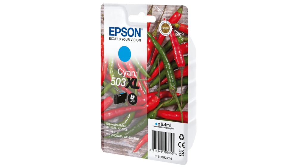 Epson 503XL - 6.4 ml - Cyan - original - Blisterverpackung