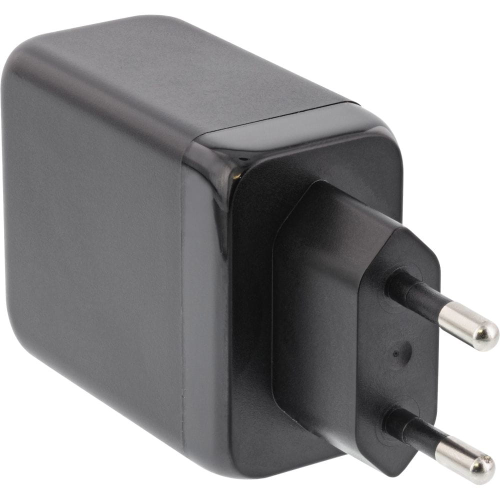 InLine USB PD Netzteil - GaN Ladegerät - 3-Port - Dual USB-C+USB-A - 65W - schwarz